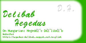 delibab hegedus business card